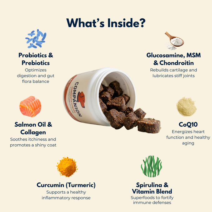 Companion clean ingredient list — transparent and third-party tested